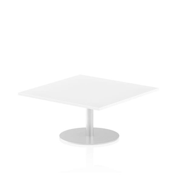 Dynamic Italia Square Poseur Table (dynamic Italia 1000mm Poseur Square Table White Top 475mm High Leg Itl0348 Dd)