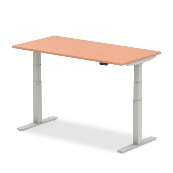 Dynamic Air (dynamic Air 1400 X 800mm Height Adjustable Desk Beech Top Silver Leg Ha01002 Dd)