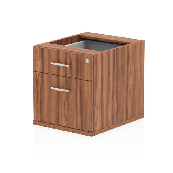 Dynamic I001639 Cassettiera Ufficio Noce Truciolare Rivestito Di Melamina [mfc] (dynamic Impulse 2 Drawer Fixed Pedestal Walnut I001639 Dd)