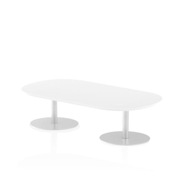 Dynamic Italia Boardroom Table (dynamic Italia 1800mm Poseur Boardroom Table White Top 475mm High Leg Itl0174 Dd)