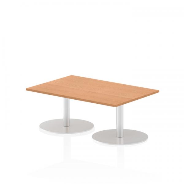 Dynamic Italia Rectangular Poseur Table (dynamic Italia 1200 X 800mm Poseur Rectangular Table Oak Top 475mm High Leg Itl0248 Dd)