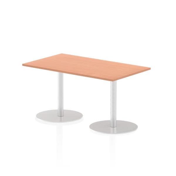 Dynamic Italia Rectangular Poseur Table (dynamic Italia 1400 X 800mm Poseur Rectangular Table Beech Top 725mm High Leg Itl0268 Dd)