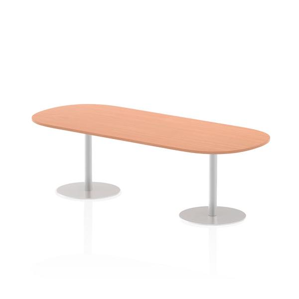 Dynamic Italia Boardroom Table (dynamic Italia 2400mm Poseur Boardroom Table Beech Top 725mm High Leg Itl0196 Dd)