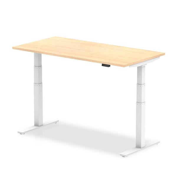 Dynamic Air Colore Acero, Bianco (dynamic Air 1800 X 800mm Height Adjustable Desk Maple Top White Leg Ha01036 Dd)