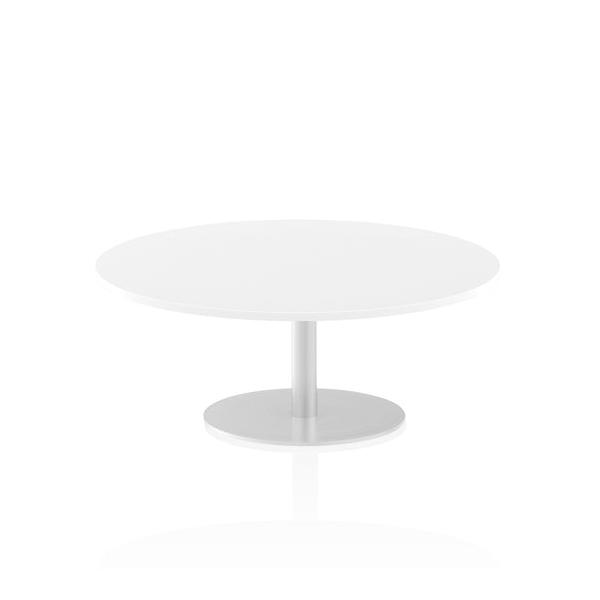 Dynamic Italia Round Poseur Table (dynamic Italia 1200mm Poseur Round Table White Top 475mm High Leg Itl0156 Dd)