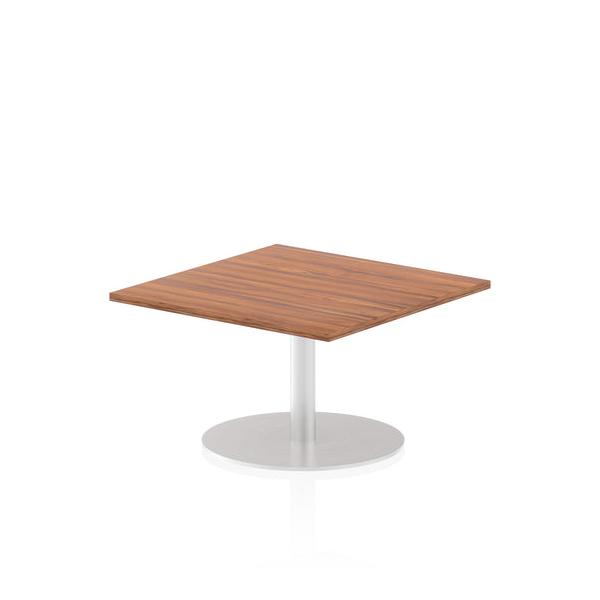 Dynamic Italia Square Poseur Table (dynamic Italia 800mm Poseur Square Table Walnut Top 475mm High Leg Itl0329 Dd)