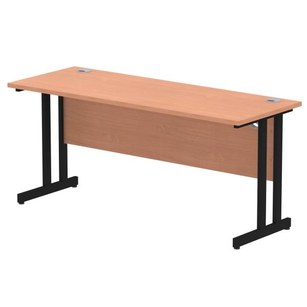 Dynamic Mi003211 Scrivania (impulse 1600 X 600mm Straight Desk Beech Top Black Cantilever Leg Mi003211 Dd)