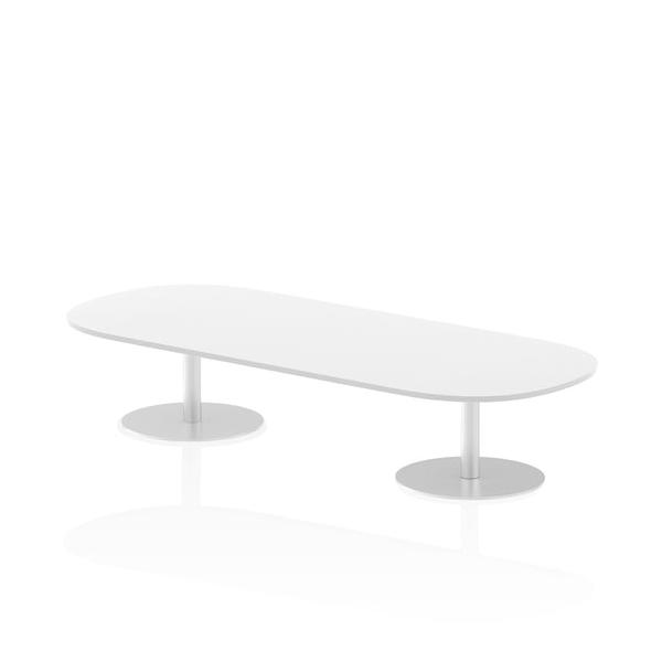 Dynamic Italia Boardroom Table (dynamic Italia 2400mm Poseur Boardroom Table White Top 475mm High Leg Itl0192 Dd)
