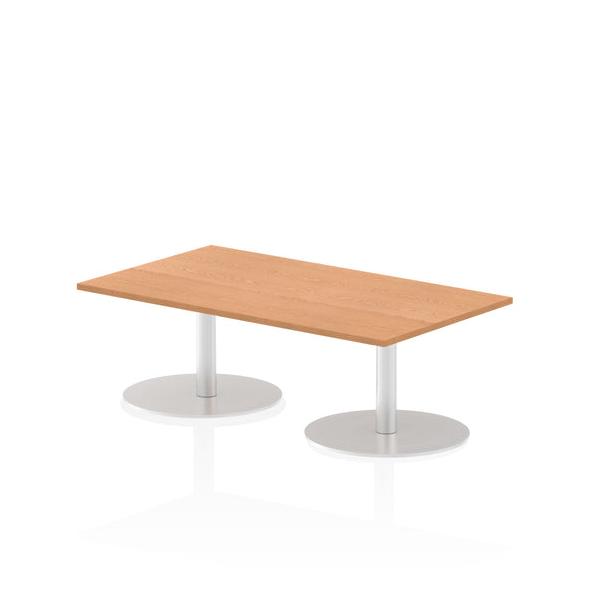 Dynamic Italia Rectangular Poseur Table (dynamic Italia 1400 X 800mm Poseur Rectangular Table Oak Top 475mm High Leg Itl0266 Dd)