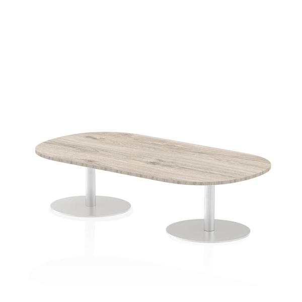 Dynamic Italia Boardroom Table (dynamic Italia 1800mm Poseur Boardroom Table Grey Oak Top 475mm High Leg Itl0177 Dd)