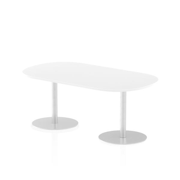 Dynamic Italia Boardroom Table (dynamic Italia 1800mm Poseur Boardroom Table White Top 725mm High Leg Itl0180 Dd)