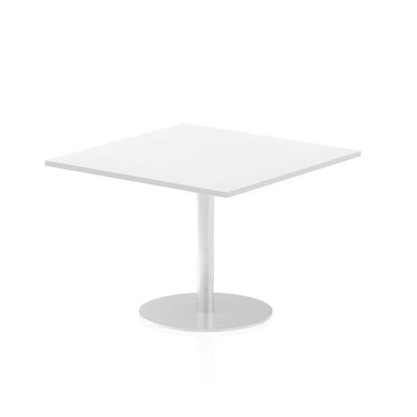 Dynamic Italia Square Poseur Table (dynamic Italia 1000mm Poseur Square Table White Top 725mm High Leg Itl0354 Dd)