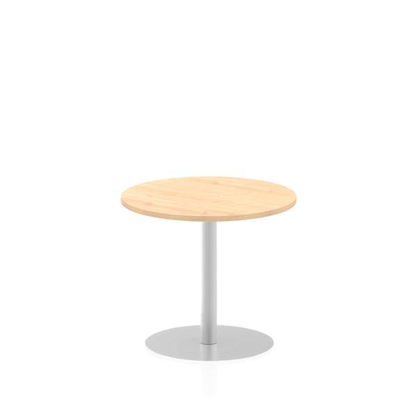 Dynamic Italia Round Poseur Table (dynamic Italia 800mm Poseur Round Table Maple Top 725mm High Leg Itl0127 Dd)