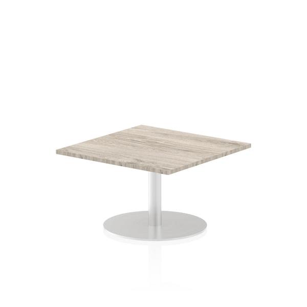 Dynamic Italia Square Poseur Table (dynamic Italia 800mm Poseur Square Table Grey Oak Top 475mm High Leg Itl0333 Dd)
