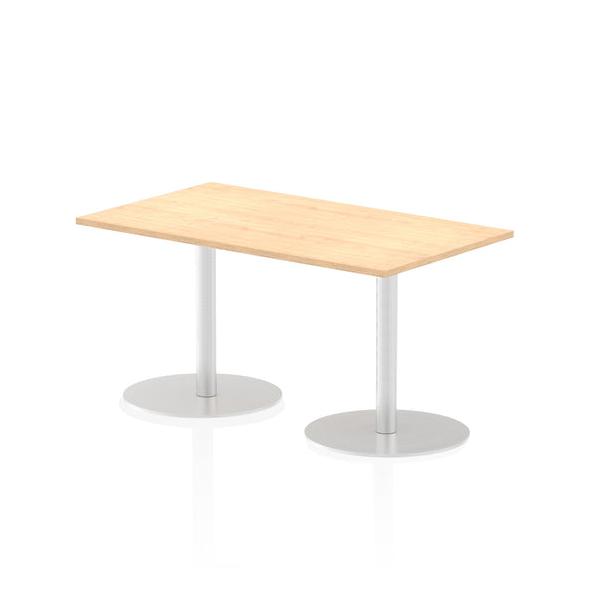 Dynamic Italia Rectangular Poseur Table (dynamic Italia 1400 X 800mm Poseur Rectangular Table Maple Top 725mm High Leg Itl0271 Dd)