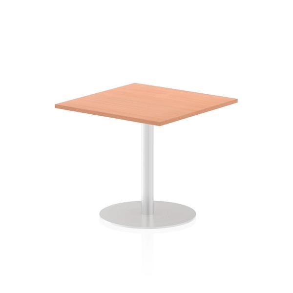 Dynamic Italia Square Poseur Table (dynamic Italia 800mm Poseur Square Table Beech Top 725mm High Leg Itl0334 Dd)