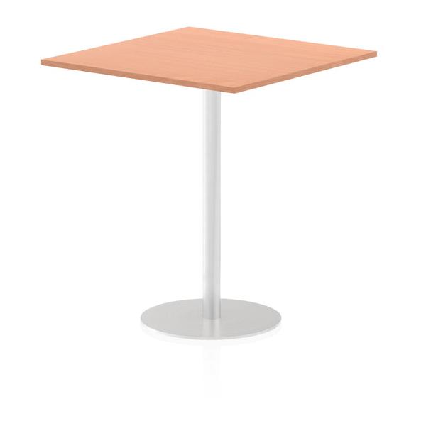 Dynamic Italia Square Poseur Table (dynamic Italia 1000mm Poseur Square Table Beech Top 1145mm High Leg Itl0358 Dd)