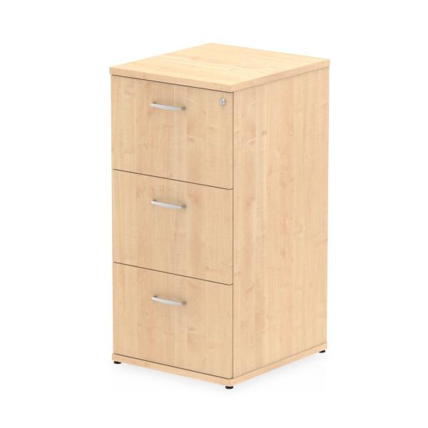 Dynamic I000253 Schedario E Accessori Truciolare Rivestito Di Melamina [mfc] Colore Acero (dynamic Impulse 3 Drawer Filing Cabinet Maple I000253 Dd)