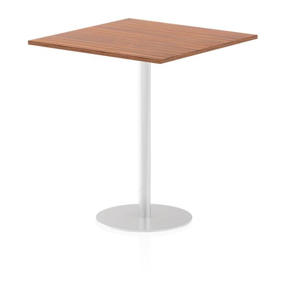 Dynamic Italia Square Poseur Table (dynamic Italia 1000mm Poseur Square Table Walnut Top 1145mm High Leg Itl0359 Dd)