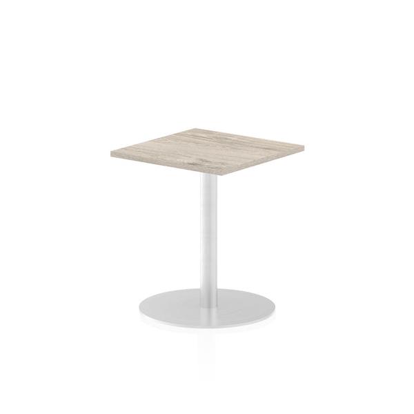 Dynamic Italia Square Poseur Table (dynamic Italia 600mm Poseur Square Table Grey Oak Top 725mm High Leg Itl0219 Dd)