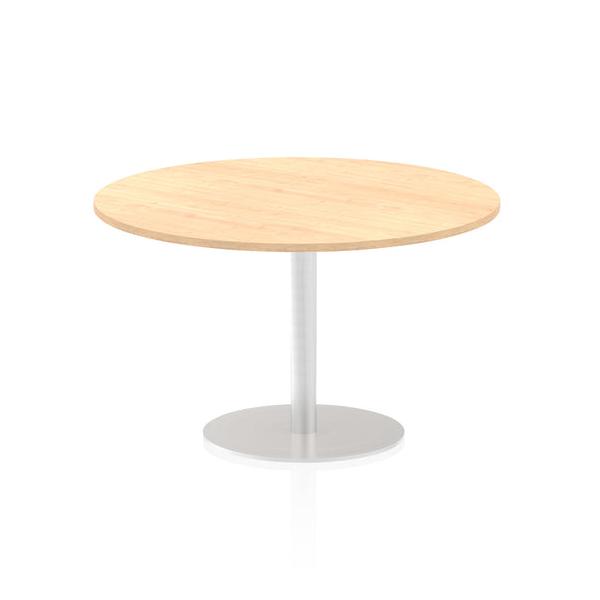 Dynamic Italia Round Poseur Table (dynamic Italia 1200mm Poseur Round Table Maple Top 725mm High Leg Itl0163 Dd)