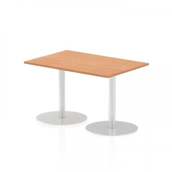 Dynamic Italia Rectangular Poseur Table (dynamic Italia 1200 X 800mm Poseur Rectangular Table Oak Top 725mm High Leg Itl0254 Dd)