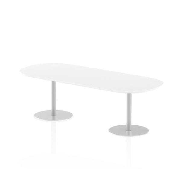 Dynamic Italia Boardroom Table (dynamic Italia 2400mm Poseur Boardroom Table White Top 725mm High Leg Itl0198 Dd)