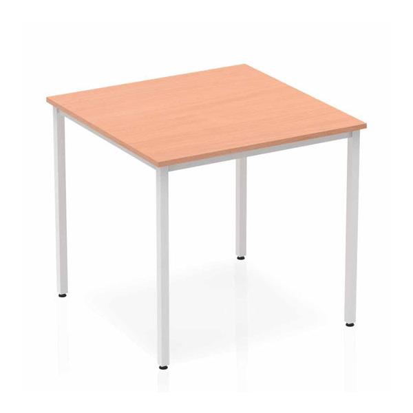 Dynamic Impulse Straight Table (impulse 800mm Straight Table Beech Top Silver Box Frame Leg Bf00101 Dd)