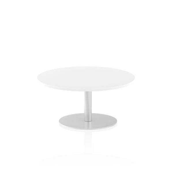 Dynamic Italia Round Poseur Table (dynamic Italia 1000mm Poseur Round Table White Top 475mm High Leg Itl0138 Dd)