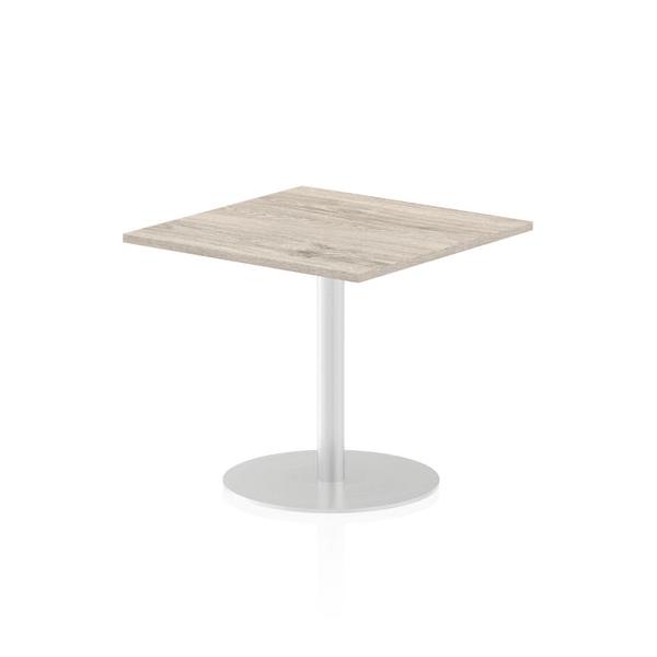 Dynamic Italia Square Poseur Table (dynamic Italia 800mm Poseur Square Table Grey Oak Top 725mm High Leg Itl0339 Dd)