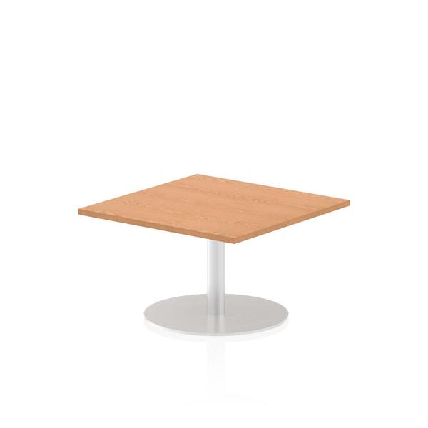 Dynamic Italia Square Poseur Table (dynamic Italia 800mm Poseur Square Table Oak Top 475mm High Leg Itl0332 Dd)