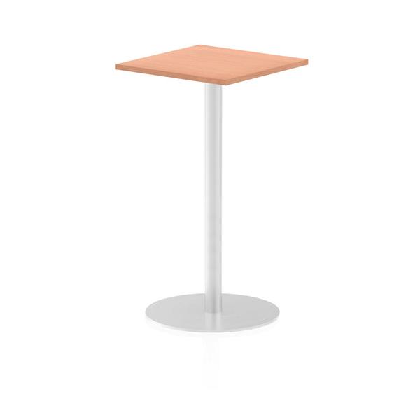 Dynamic Italia Square Poseur Table (dynamic Italia 600mm Poseur Square Table Beech Top 1145mm High Leg Itl0220 Dd)