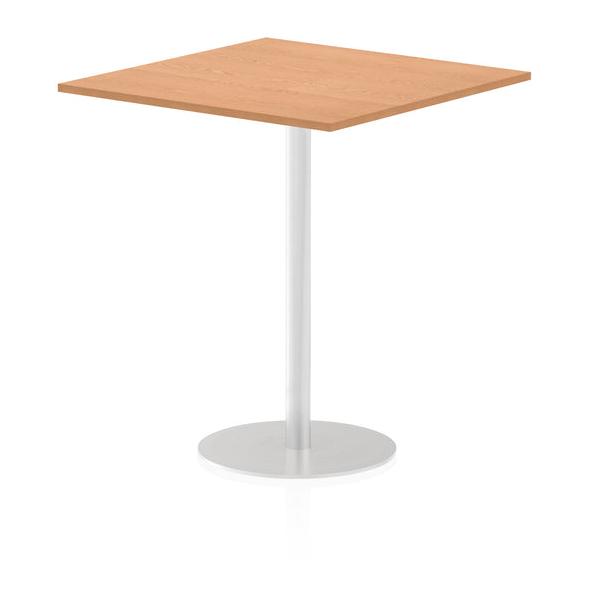 Dynamic Italia Square Poseur Table (dynamic Italia 1000mm Poseur Square Table Oak Top 1145mm High Leg Itl0362 Dd)
