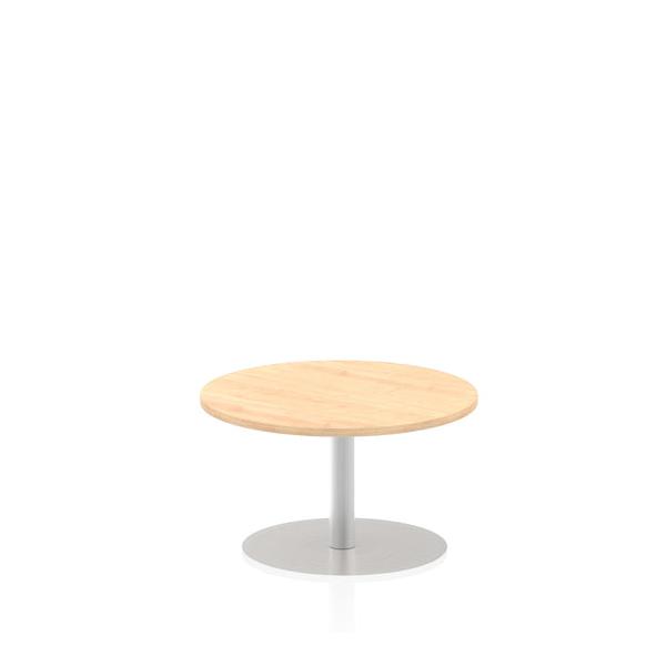 Dynamic Italia Round Poseur Table (dynamic Italia 800mm Poseur Round Table Maple Top 475mm High Leg Itl0121 Dd)