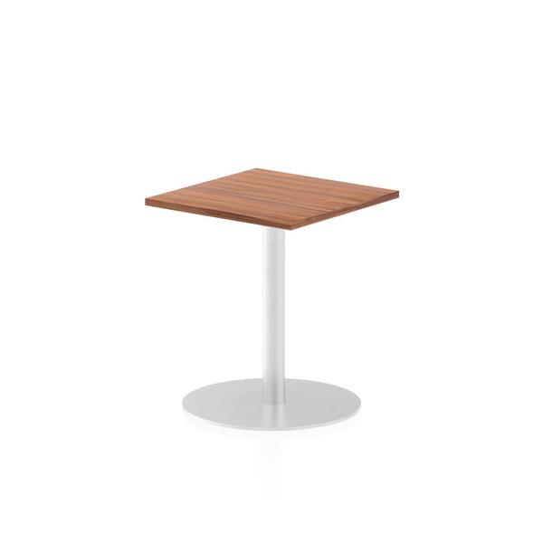 Dynamic Italia Square Poseur Table (dynamic Italia 600mm Poseur Square Table Walnut Top 725mm High Leg Itl0215 Dd)