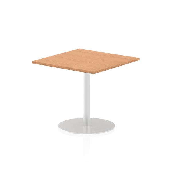 Dynamic Italia Square Poseur Table (dynamic Italia 800mm Poseur Square Table Oak Top 725mm High Leg Itl0338 Dd)