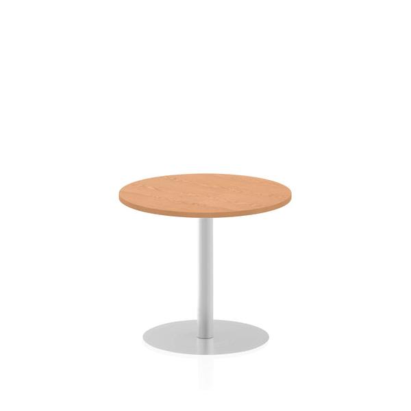 Dynamic Italia Round Poseur Table (dynamic Italia 800mm Poseur Round Table Oak Top 725mm High Leg Itl0128 Dd)