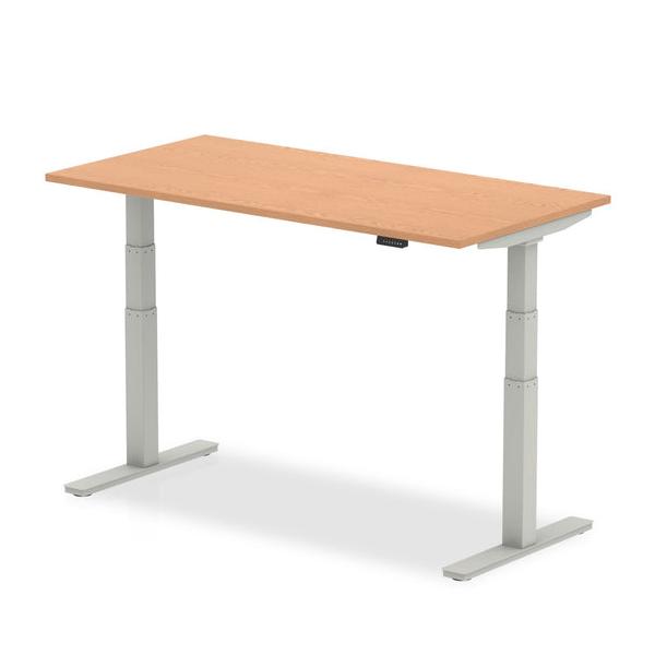 Dynamic Air Colore Quercia, Argento (dynamic Air 1400 X 800mm Height Adjustable Desk Oak Top Silver Leg Ha01018 Dd)