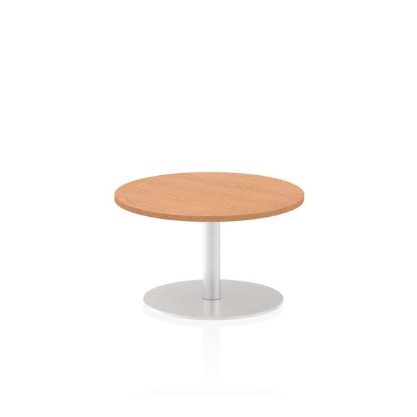 Dynamic Italia Round Poseur Table (dynamic Italia 600mm Poseur Round Table Oak Top 475mm High Leg Itl0104 Dd)