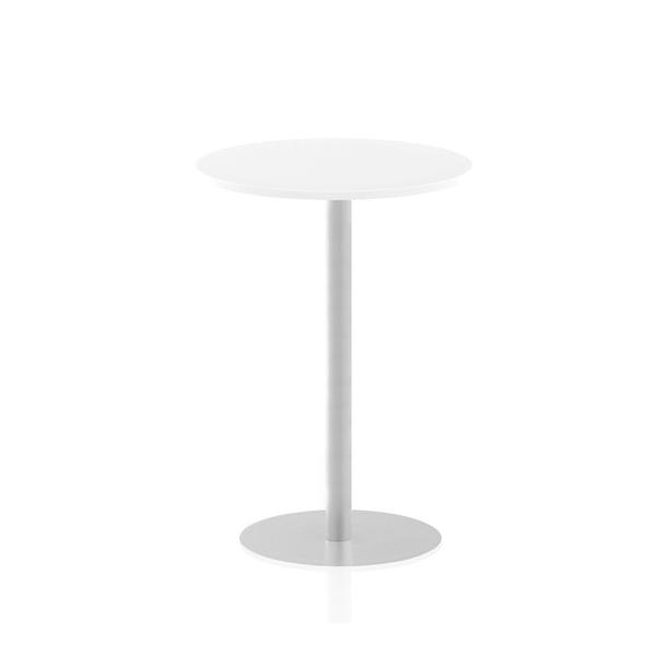 Dynamic Italia Round Poseur Table (dynamic Italia 800mm Poseur Round Table White Top 1145mm High Leg Itl0132 Dd)