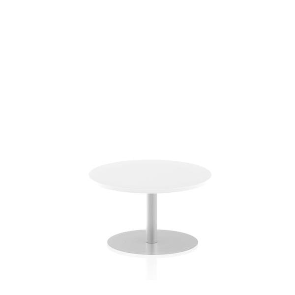 Dynamic Italia Round Poseur Table (dynamic Italia 800mm Poseur Round Table White Top 475mm High Leg Itl0120 Dd)