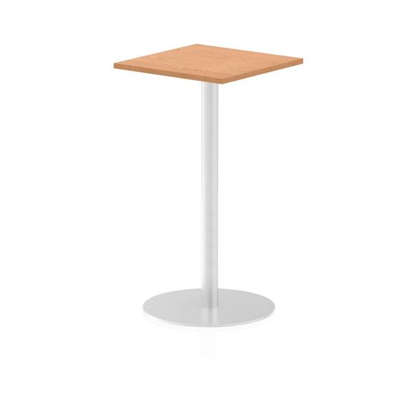 Dynamic Italia Square Poseur Table (dynamic Italia 600mm Poseur Square Table Oak Top 1145mm High Leg Itl0224 Dd)
