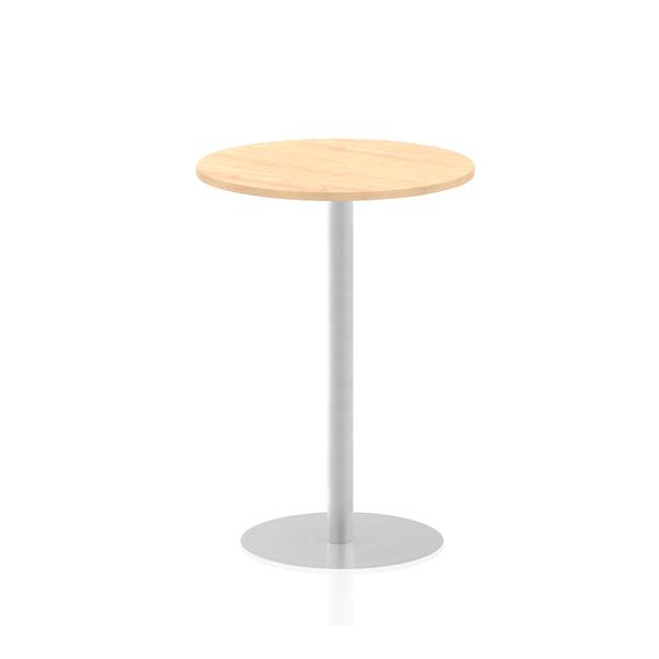Dynamic Italia Round Poseur Table (dynamic Italia 800mm Poseur Round Table Maple Top 1145mm High Leg Itl0133 Dd)