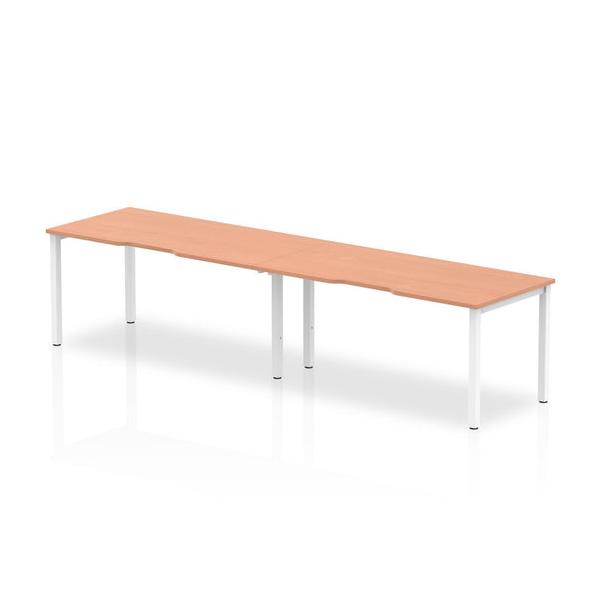 Dynamic Evolve Plus Single Row (dynamic Evolve Plus 1400mm Single Row 2 Person Desk Beech Top Silver Frame Be373 Dd)