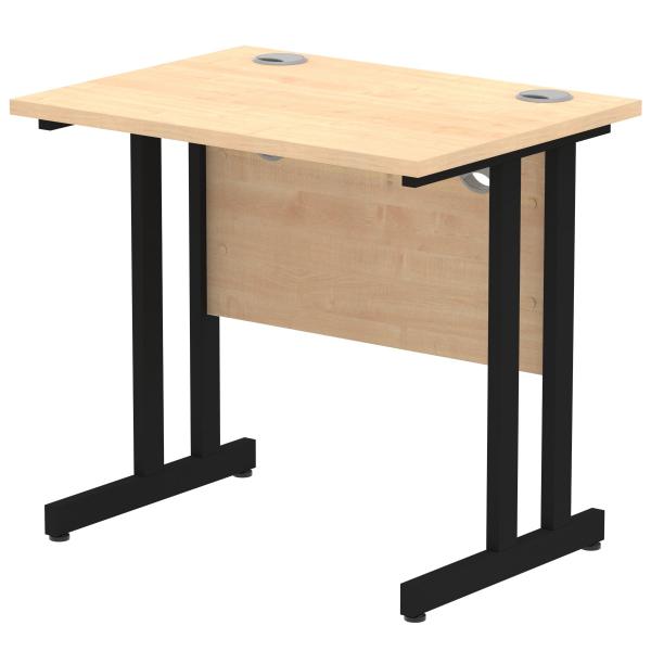 Dynamic Mi003251 Scrivania (impulse 800 X 600mm Straight Desk Maple Top Black Cantilever Leg Mi003251 Dd)