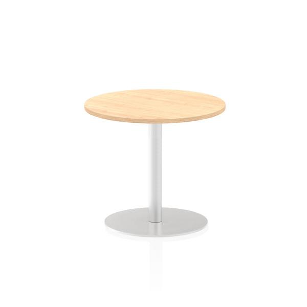 Dynamic Italia Round Poseur Table (dynamic Italia 600mm Poseur Round Table Maple Top 725mm High Leg Itl0109 Dd)