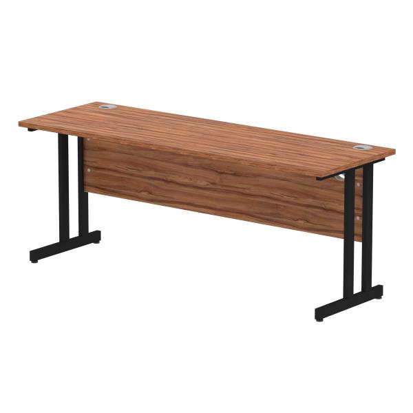 Dynamic Mi003280 Scrivania (impulse 1800 X 600mm Straight Desk Walnut Top Black Cantilever Leg Mi003280 Dd)