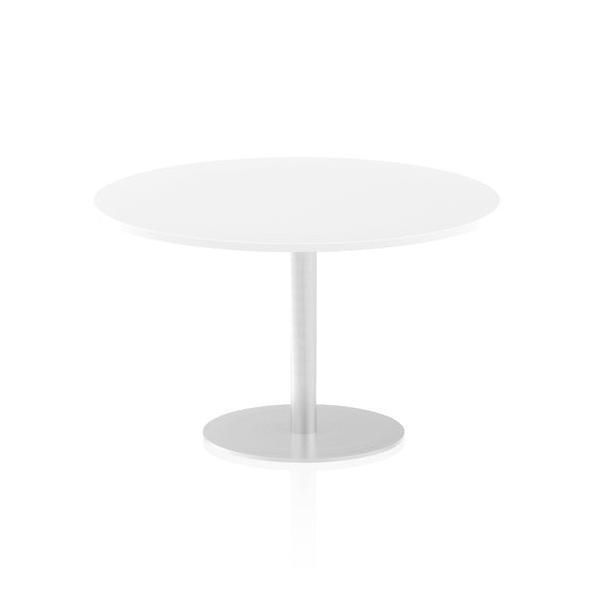 Dynamic Italia Round Poseur Table (dynamic Italia 1200mm Poseur Round Table White Top 725mm High Leg Itl0162 Dd)