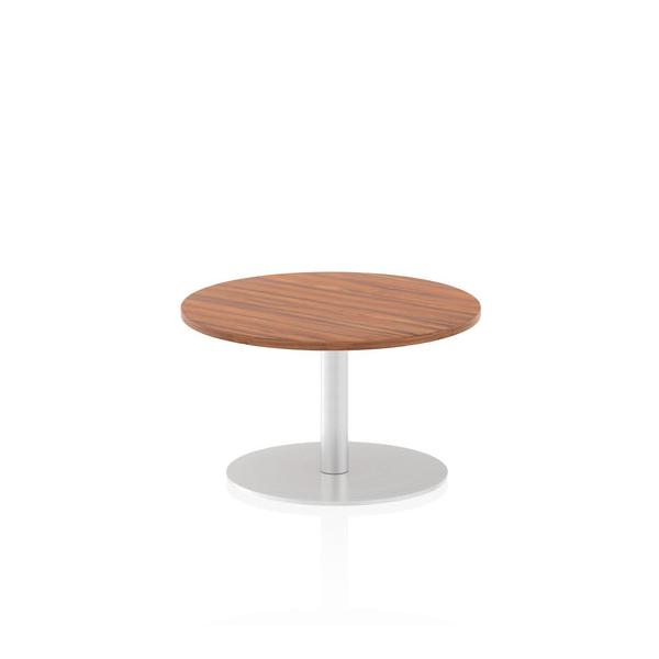 Dynamic Italia Round Poseur Table (dynamic Italia 600mm Poseur Round Table Walnut Top 475mm High Leg Itl0101 Dd)