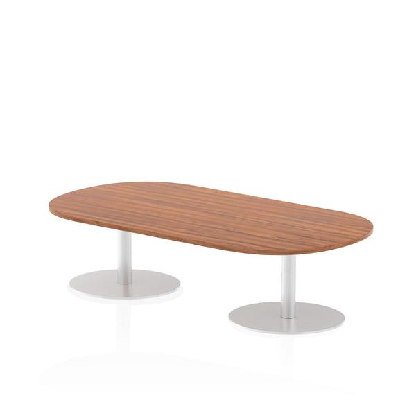 Dynamic Italia Boardroom Table (dynamic Italia 1800mm Poseur Boardroom Table Walnut Top 475mm High Leg Itl0173 Dd)
